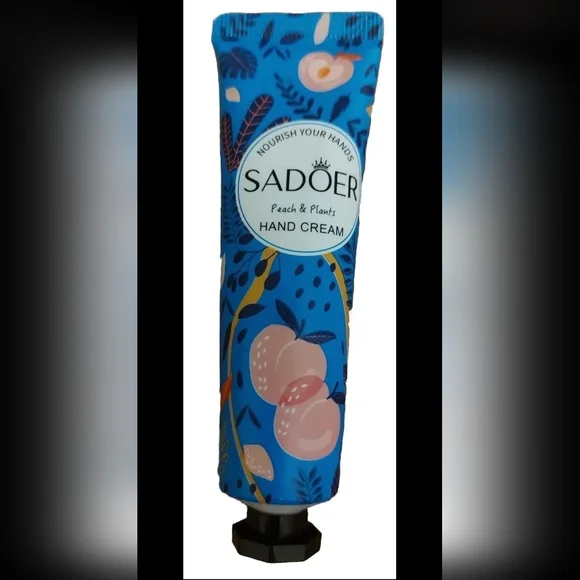 New Sadoer Peach & Plant Extract Hand Cream 30 g Nourish Hydrate Refine Smooth - Picture 2 of 7